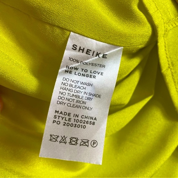 SHEIKE Women’s Amy Bow Back Dress in Citrus - Size US 4 (AU 8) - Picture 9 of 13